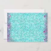 海の下の人魚バースデーパーティ招待状 招待状 (裏面)