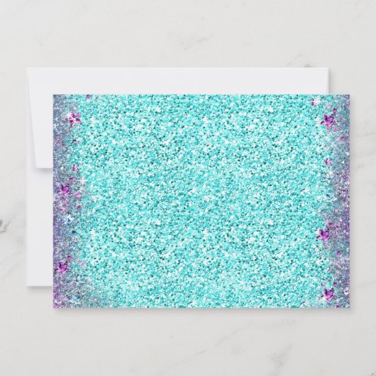 海の下の人魚バースデーパーティ招待状 招待状 (裏面)