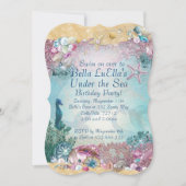 海の下の人魚パーティの招待状 招待状 (正面)