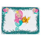 海の下の人魚パーティー ラージペーパーバッグ (裏面)