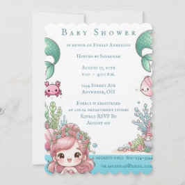 海の下の人魚パーティー 招待状