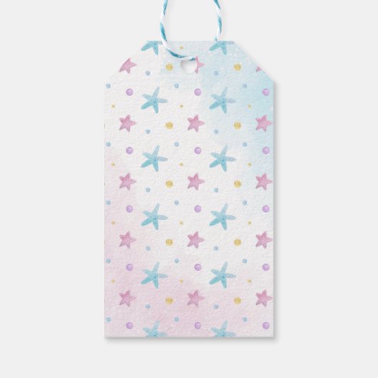 海の下の人魚誕生日ありがとう ギフトタグ (裏面)