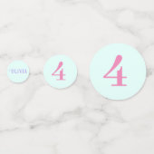 海の下の人魚誕生日ガールエイジピンクブルー コンフェッティ (正面)