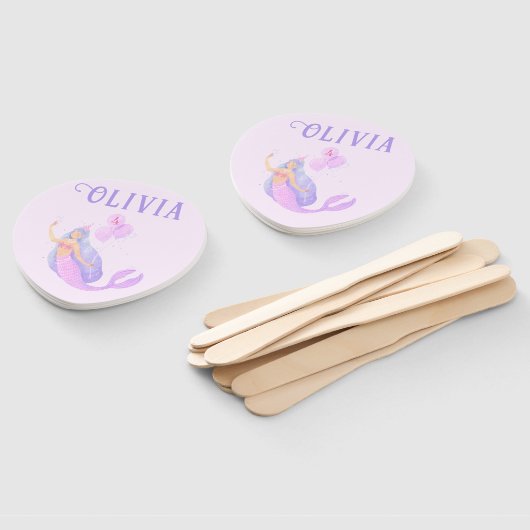 海の下の人魚誕生日ガールエイジピンク ハンドファン (組立なし)