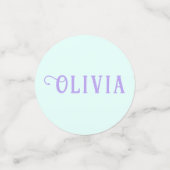 海の下の人魚誕生日ガールエイジブルー コンフェッティ (スモール正面)