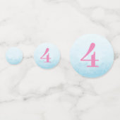 海の下の人魚誕生日ガールエイジブルー コンフェッティ (正面)