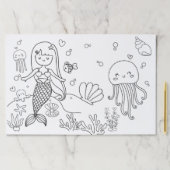 海の下の人魚誕生日活動 ペーパーパッド (インサイチュ)