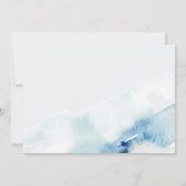 海の下の人魚4歳の誕生日パーティー写真 招待状 (裏面)