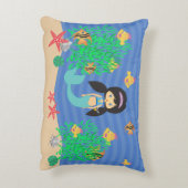 海の下の人魚 アクセントクッション (裏面(縦))