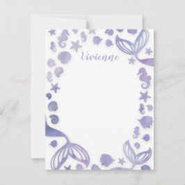 海の下の人魚 ノートカード