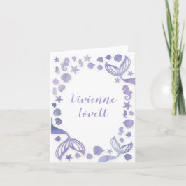 海の下の人魚 ノートカード