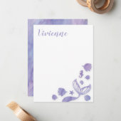 海の下の人魚 ノートカード (正面/裏面インサイチュ)