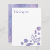 海の下の人魚 ノートカード (正面/裏面)