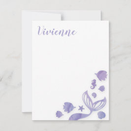 海の下の人魚 ノートカード