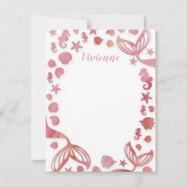 海の下の人魚 ノートカード