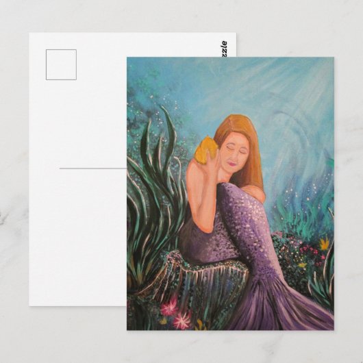 海の下の人魚 ポストカード (正面/裏面)