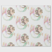 海の下の人魚 ラッピングペーパー (フラット)