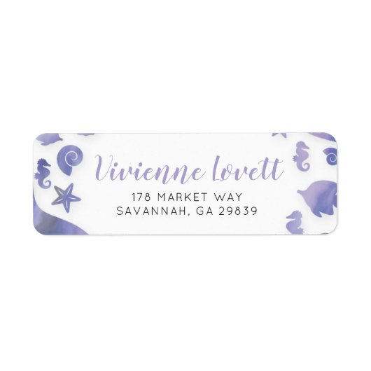 海の下の人魚 ラベル (正面)