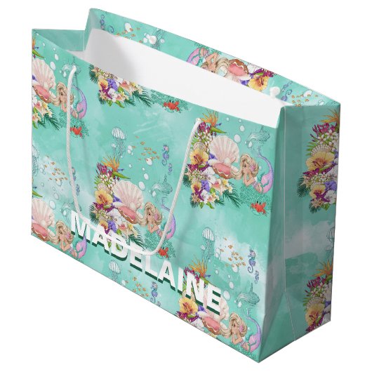 海の下の人魚 ラージペーパーバッグ (正面アングル)