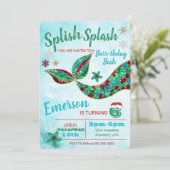 海の下の人魚、冬、クリスマスの招待 招待状 (スタンド正面)