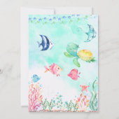 海の下の人魚 招待状 (裏面)