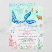 海の下の人魚 招待状 (正面/裏面)