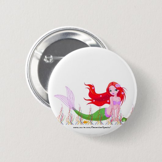 海の下の人魚 缶バッジ (正面&裏面)