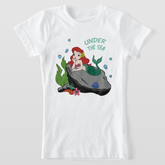 海の下の人魚 Tシャツ (レイダウン)