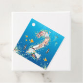 海の下の写真コラージュの大きな2番目の誕生日 フェイバータグ (インサイチュ)