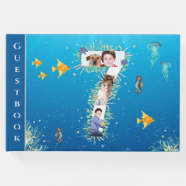 海の下の写真コラージュ大7誕生日 ゲストブック