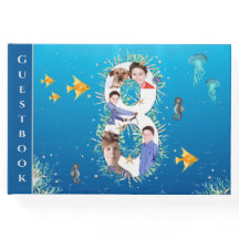 海の下の写真コラージュ大8誕生日