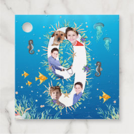 海の下の写真コラージュ大9誕生日 フェイバータグ