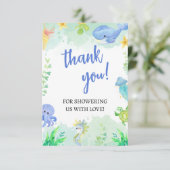 海の下の夏の赤ちゃんシャワーありがとう サンキューカード (スタンド正面)