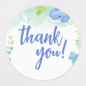 海の下の夏の赤ちゃんシャワーありがとう ラベル (デザイン1)