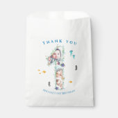 海の下の大きな1歳の誕生日フォトコラージュ フェイバーバッグ (正面)