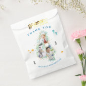 海の下の大きな4番目の写真コラージュ誕生日 フェイバーバッグ (封をした状態)