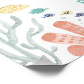 海の下の女の子の最初の誕生日へようこそ ポスター (角)