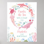 海の下の女の子の最初の誕生日へようこそ ポスター (正面)