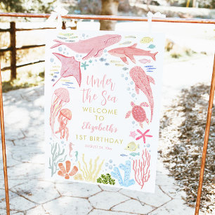 海の下の女の子の最初の誕生日へようこそ ポスター