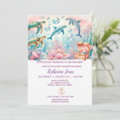 海の下の女の子 ベイビーシャワー 招待状 (スタンド正面)