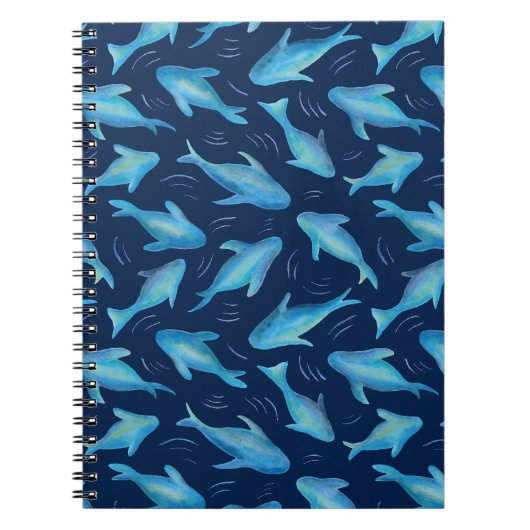 海の下の子供たち海洋魚サメ ノートブック (正面)