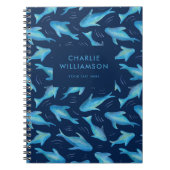 海の下の子供たち 海の魚 サメ ノートブック (正面)