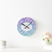 海の下の小さな人魚 ラウンド壁時計 (ホーム)
