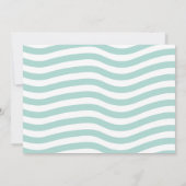 海の下の少女たち 四大海洋イルカの写真 4歳 招待状 (裏面)