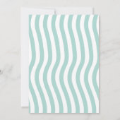 海の下の少女 THREE 海のイルカ タコ 3歳 招待状 (裏面)