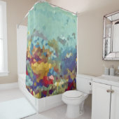 海の下の抽象芸術 シャワーカーテン (インサイチュ)