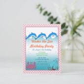 海の下の招待状  誕生日パーティー 招待状 (スタンド正面)