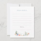 海の下の最初の誕生日パーティー ノートカード (正面)