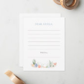 海の下の最初の誕生日パーティー ノートカード (正面/裏面インサイチュ)