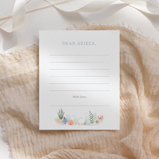 海の下の最初の誕生日パーティー ノートカード